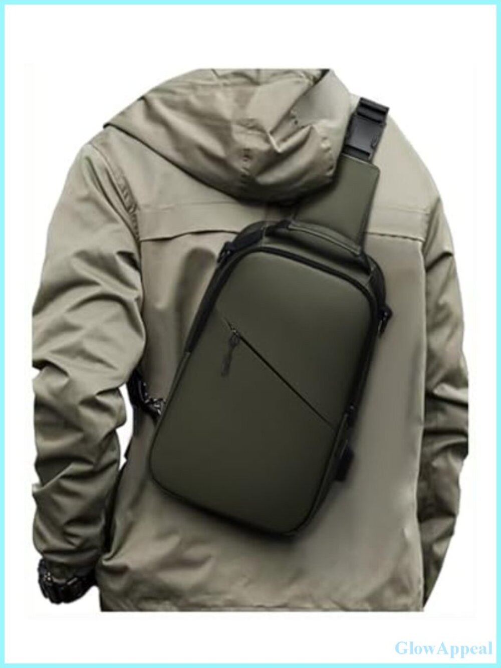 Crossbody Sling Bag Small Shoulder Backpack Adjustable Strap Water Resistant